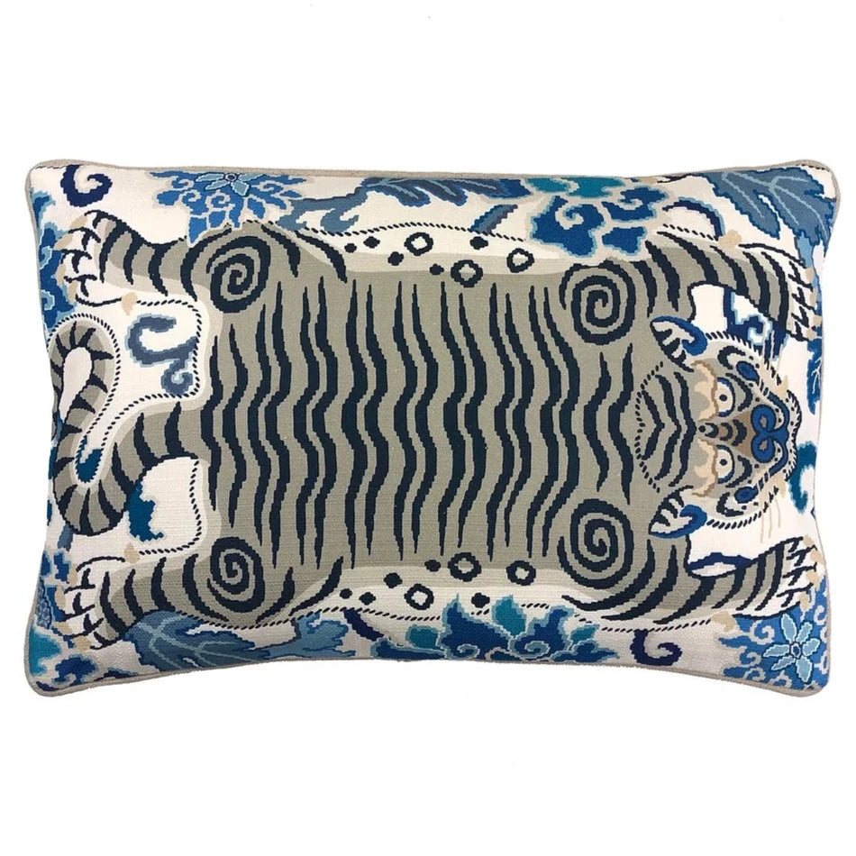 Tiger Eye in Blue Pillow - Fairley Fancy