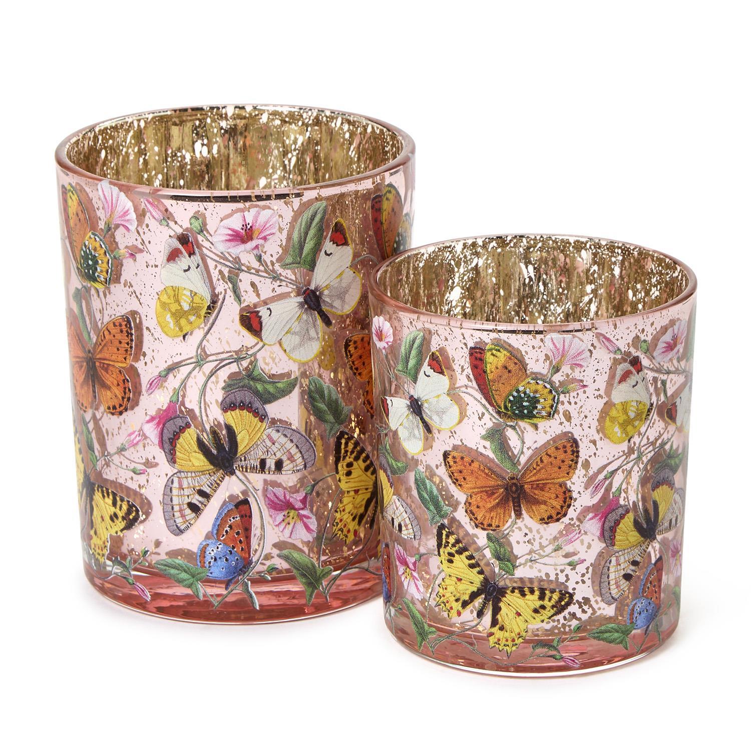 Butterfly Silhouette Candleholders, Set of 2 