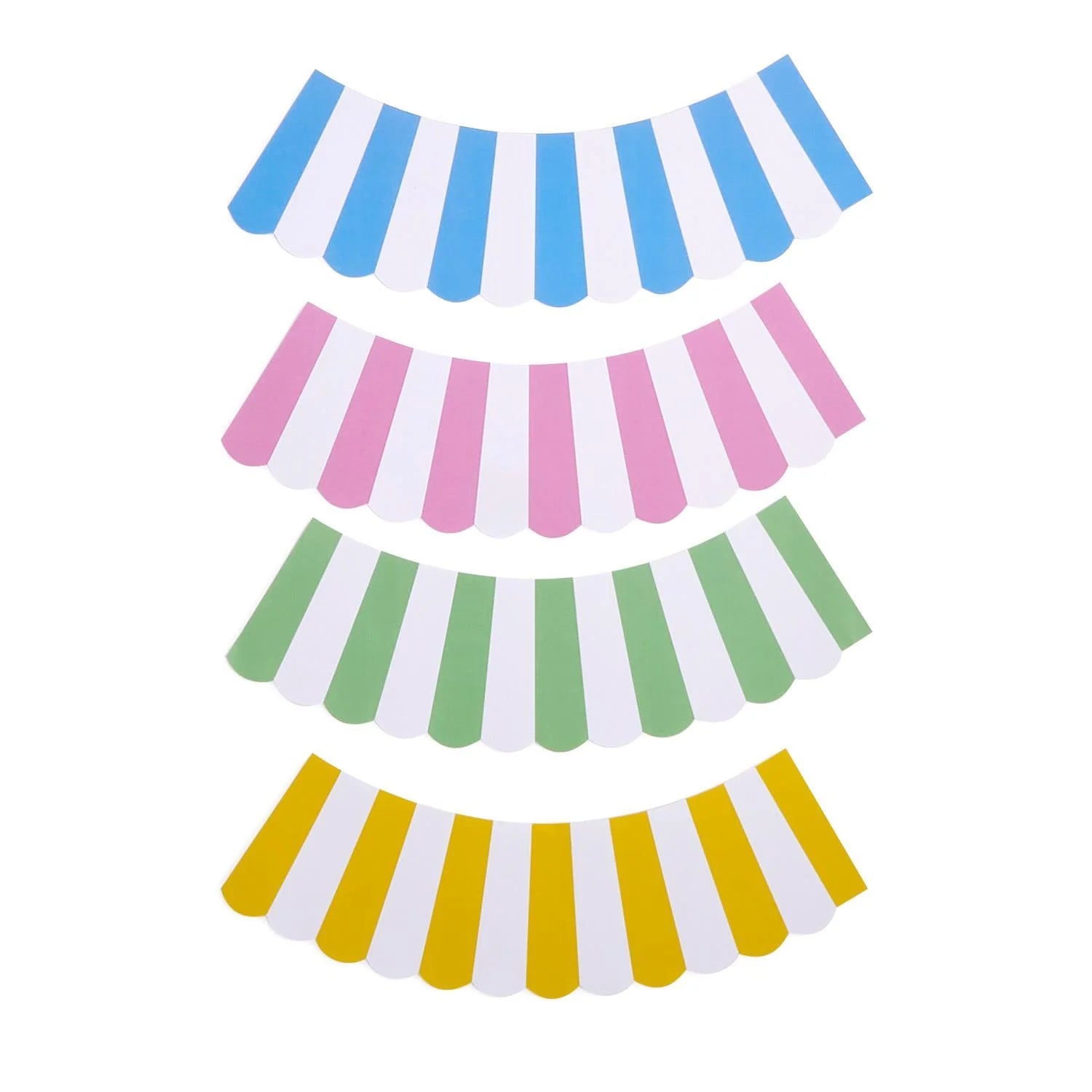 Bold Stripe Paper Shade Cover, Set of 2