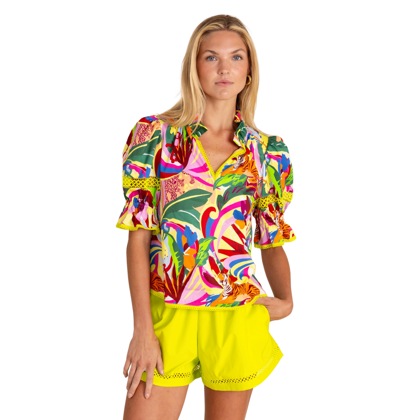 Lottie Top in Rainforest - fairley fancy