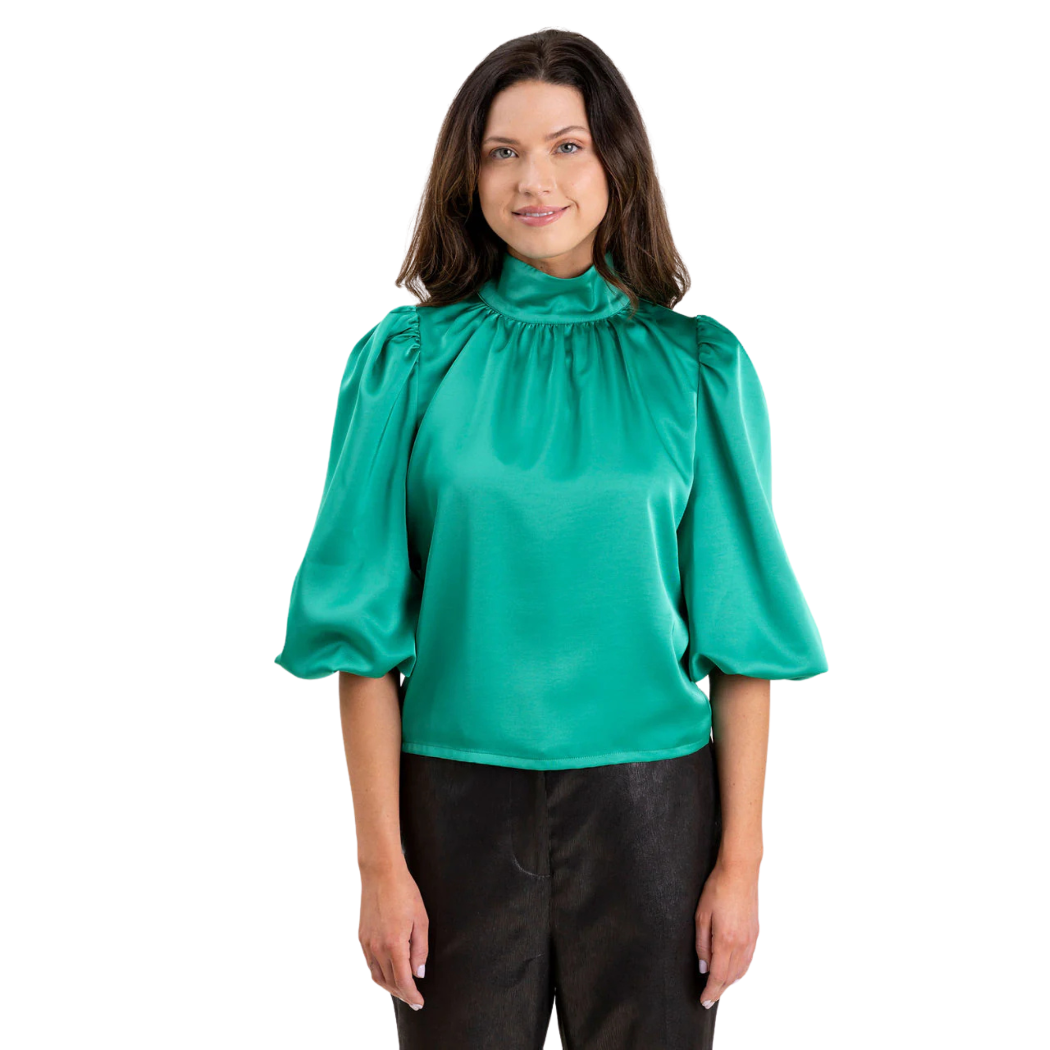 Carmen Top in Dynasty Green - Fairley Fancy