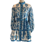 Floral Dress In Blue - Fairley Fancy