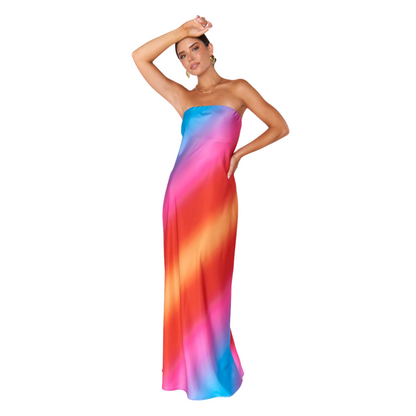 Taylor Tube Dress in Sunset Ombre - Fairely Fancy