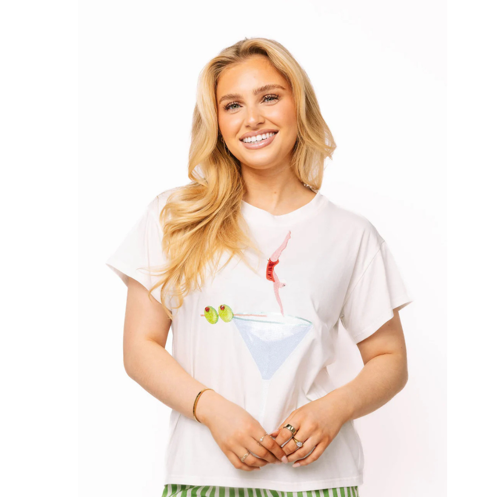 White Diver on the Martini Tee