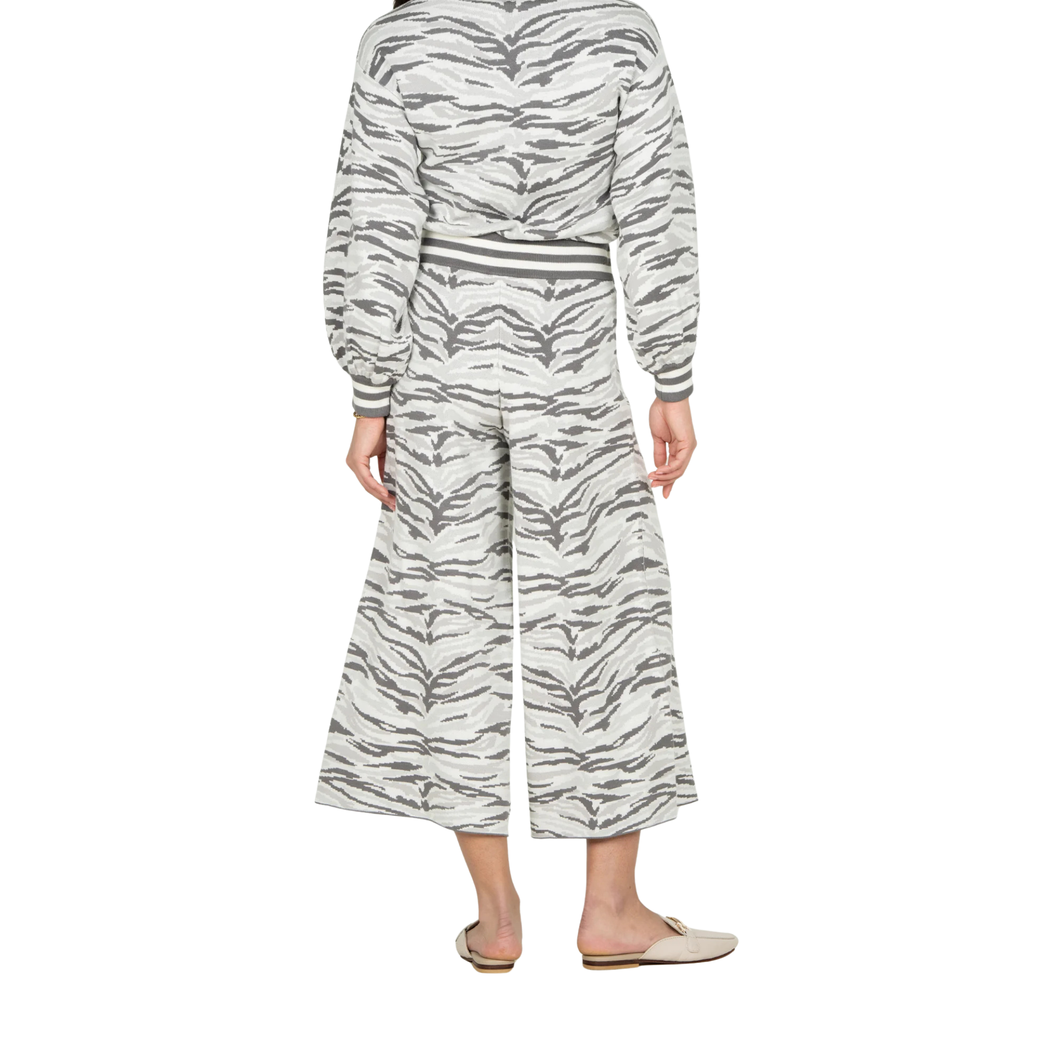 Teddy Crop Trouser in Wild Marble - Fairley fancy