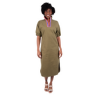 Poppy Caftan in Army- Fairley Fancy