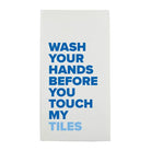 "Wash Your Hands Before You Touch My Tiles" Mahjong Guest Towels - Fairley Fancy