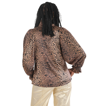 Charlotte Top in Lady Leopard - Fairley Fancy