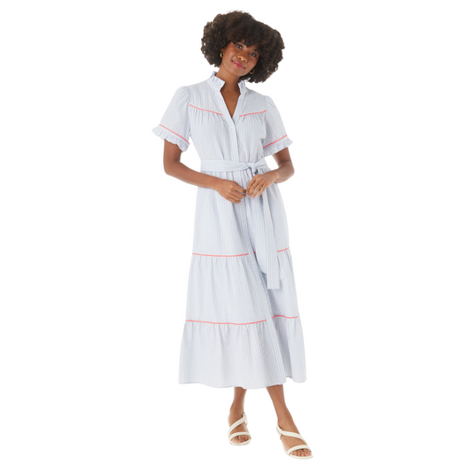 Hampton Dress in Jetties Stripe - FAIRLEY FANCY