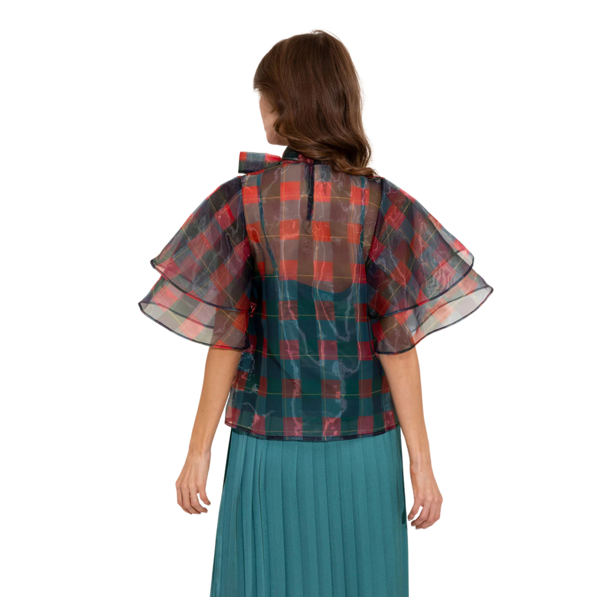 Heddy Top in Holiday Plaid - Fairley Fancy