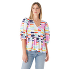 Jacquline Top in Chappy Stripe - FAIRLEY FANCY