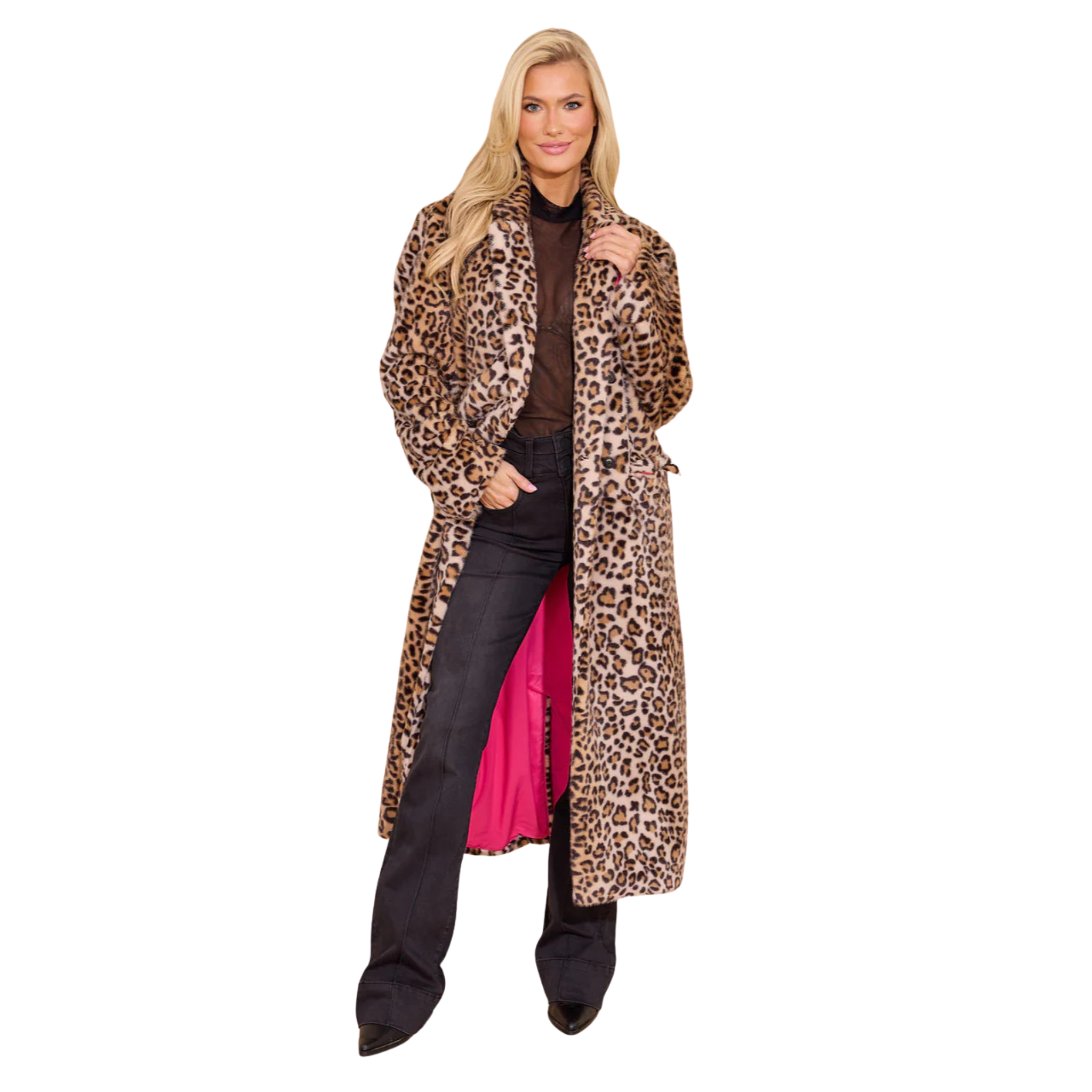 Alexandra Coat in Leopard-Fairley Fancy