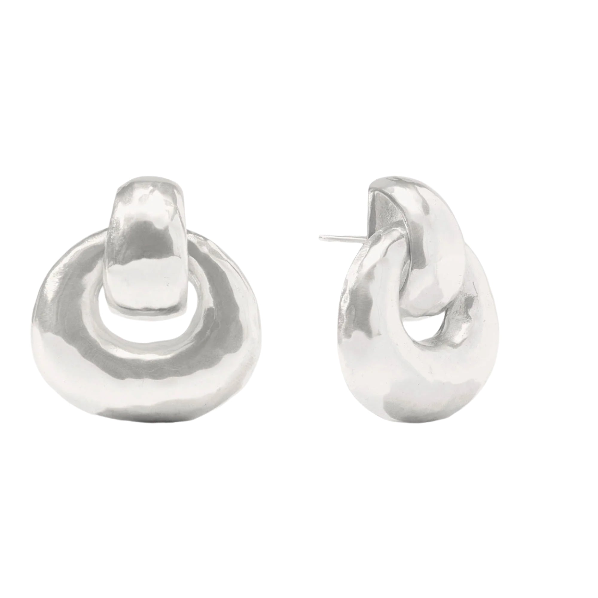 Avalon Doorknocker Earring in Silver-Fairley Fancy