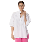 Avie Top in Solid White-Fairley Fancy