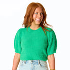 Macy Sweater in Kiwi - Fairley fancy