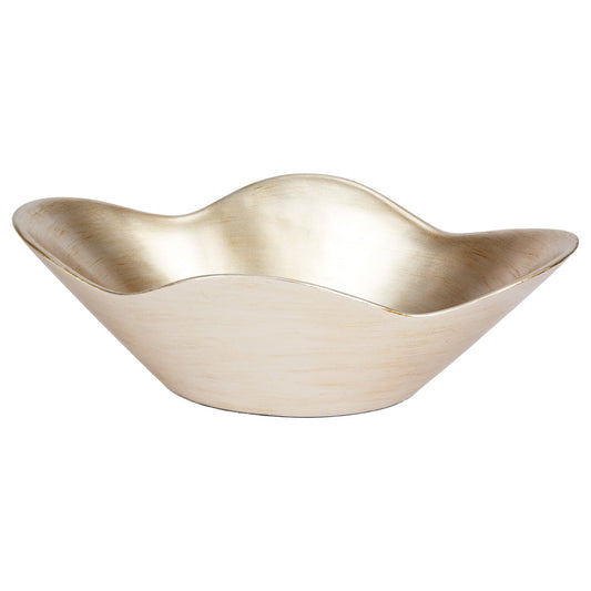 Callan Brushed Champagne Silver Decorative Bowl - Fairley Fancy