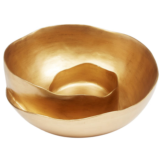 Knox Decorative Gold Swirl Bowl - Fairley Fancy