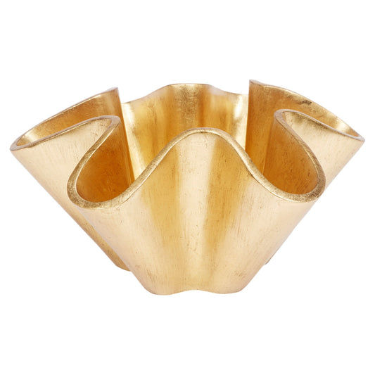 Esme Gold Leaf Wave Bowl - Fairley Fancy