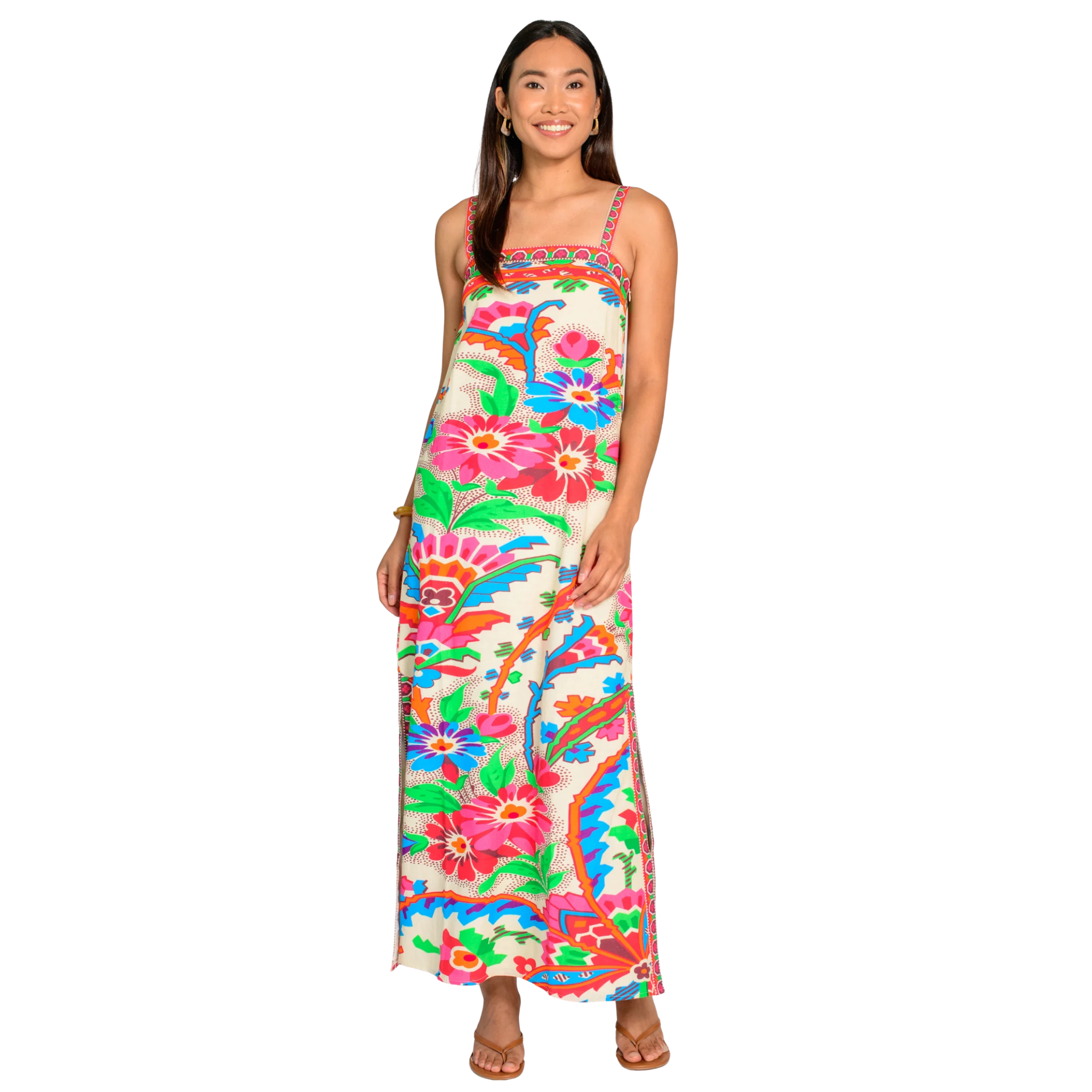 Betsy Dress in Scroll With It-Fairley Fancy