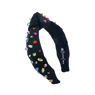 Black Headband with Rainbow Beads - fairley Fancy