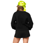 Black Rainbow Skeleton Button Up Cardigan-Fairley Fancy