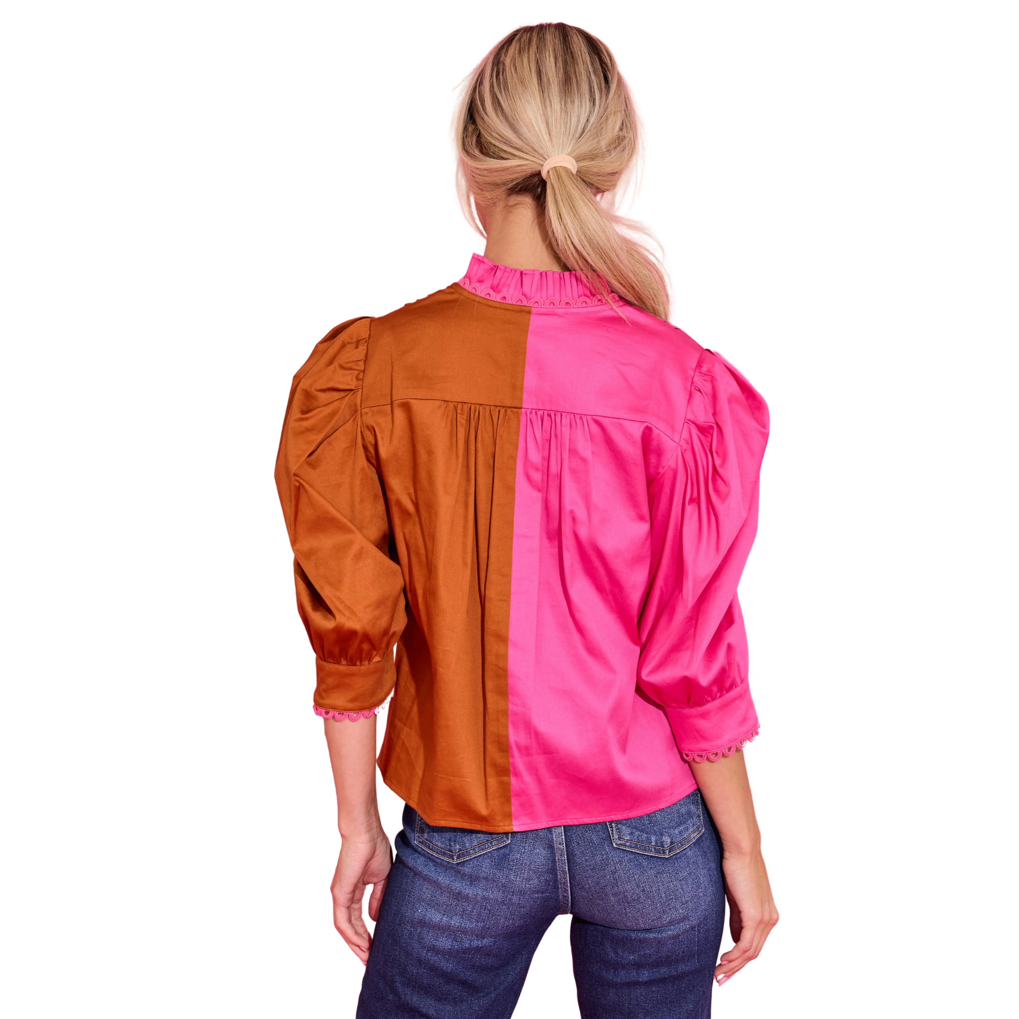 Blake Top in Color Block-Fairley Fancy