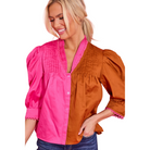 Blake Top in Color Block-Fairley Fancy