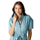 Bria Dress in Nile Blue-Fairley Fancy