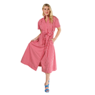 Bria Dress in Red and White Gingham-Fairley Fancy