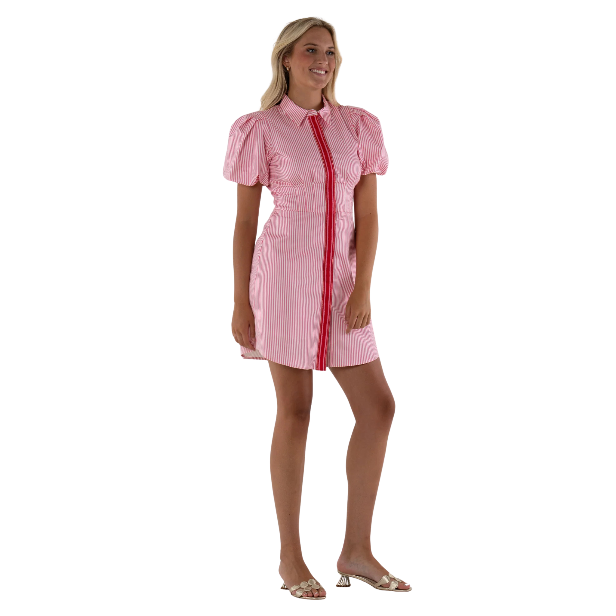 Britt Dress in Pink Carnation-Fairley Fancy