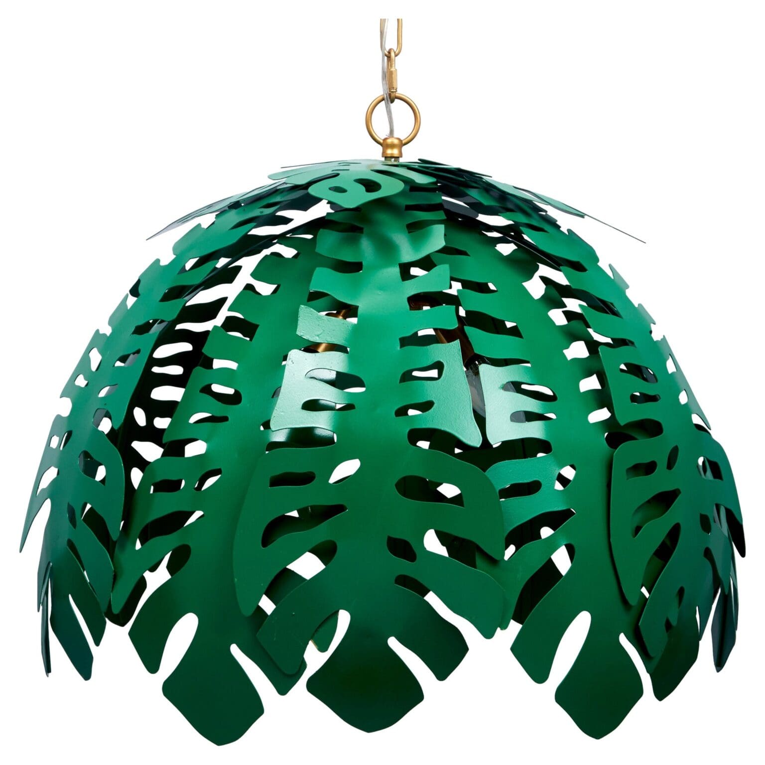 GREEN TROPICAL LEAF CHANDELIER - Fairley Fancy