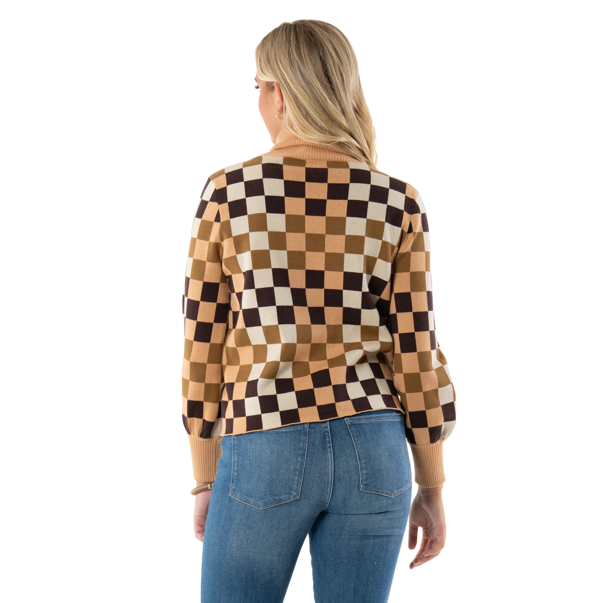 Cameron Turtleneck in Tweed-Fairley Fancy