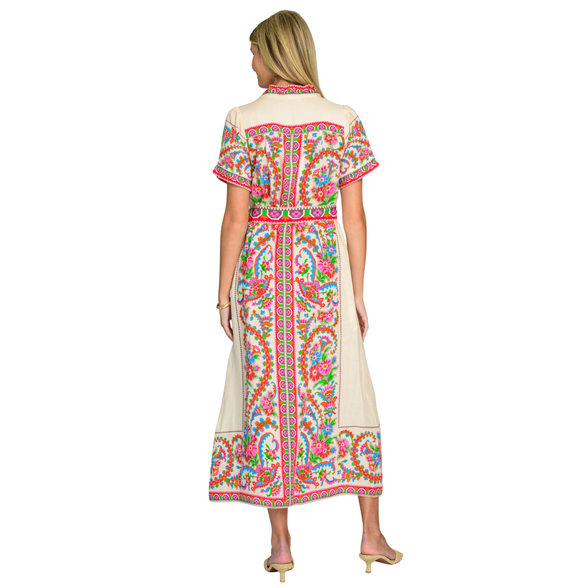 Carlisle Dress in Scroll With It-Fairley Fancy