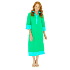 Carrie Long Dress in Green-Fairley Fancy