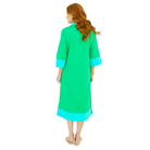 Carrie Long Dress in Green-Fairley Fancy