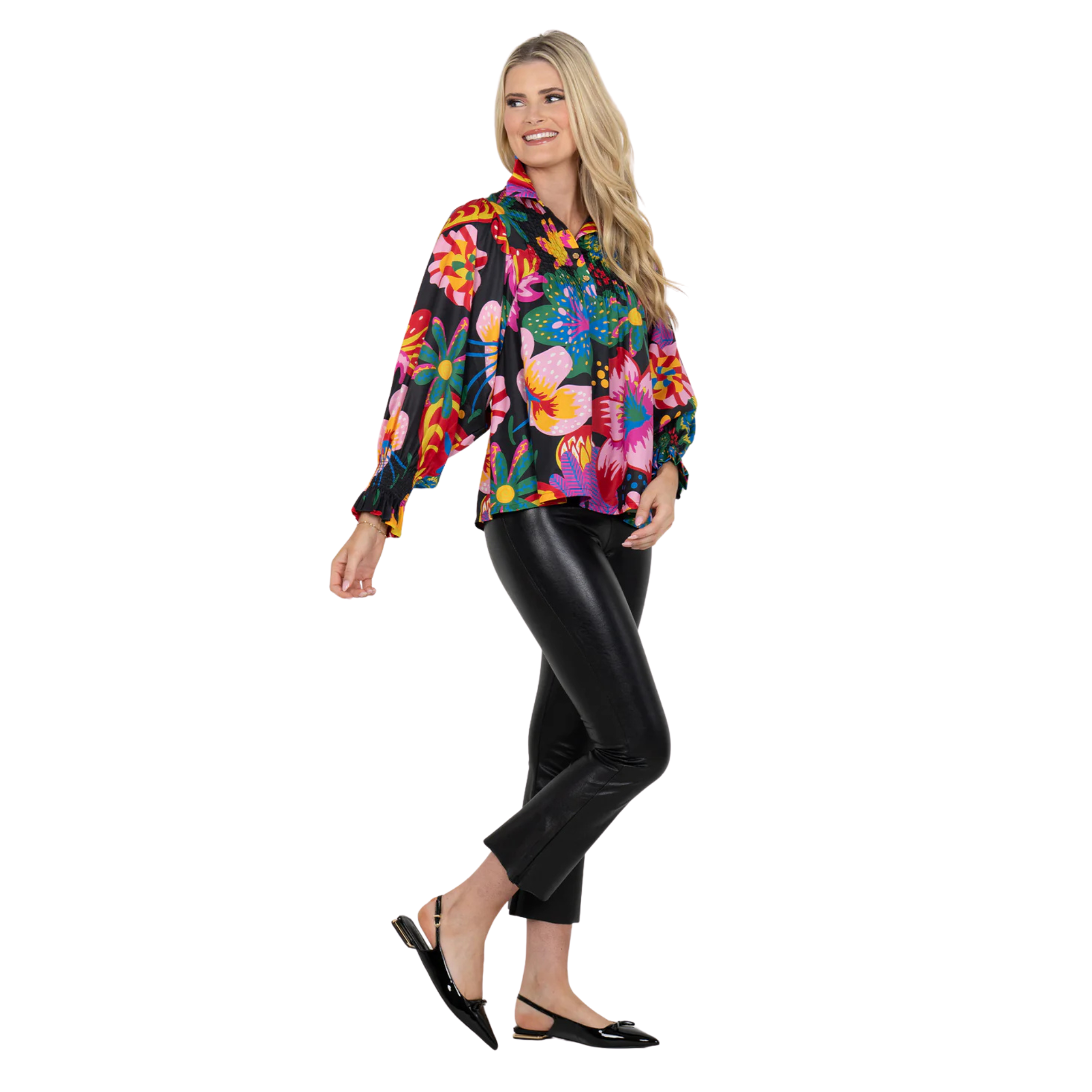 Charlotte Top in Midnight Garden-Fairley Fancy