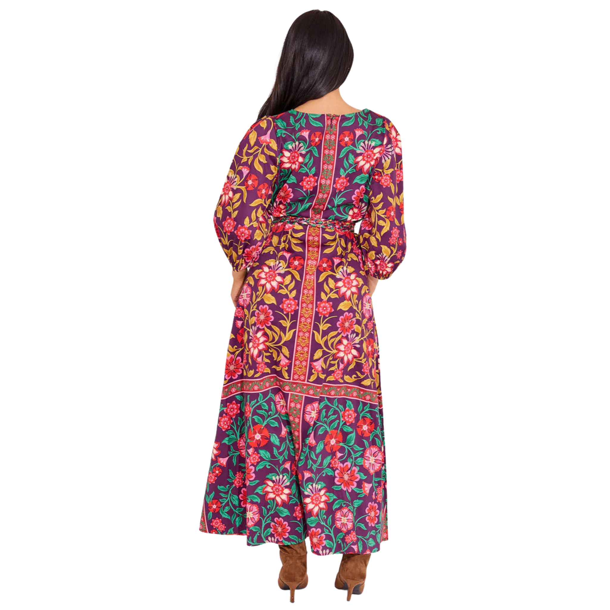 Clover Dress in Medieval Floral-Fairley Fancy