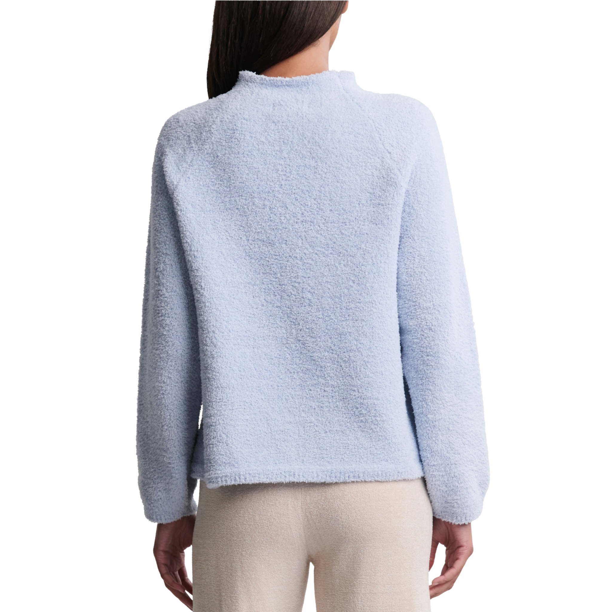 CozyChic® Raglan Pullover in Snowdrift-Fairley Fancy