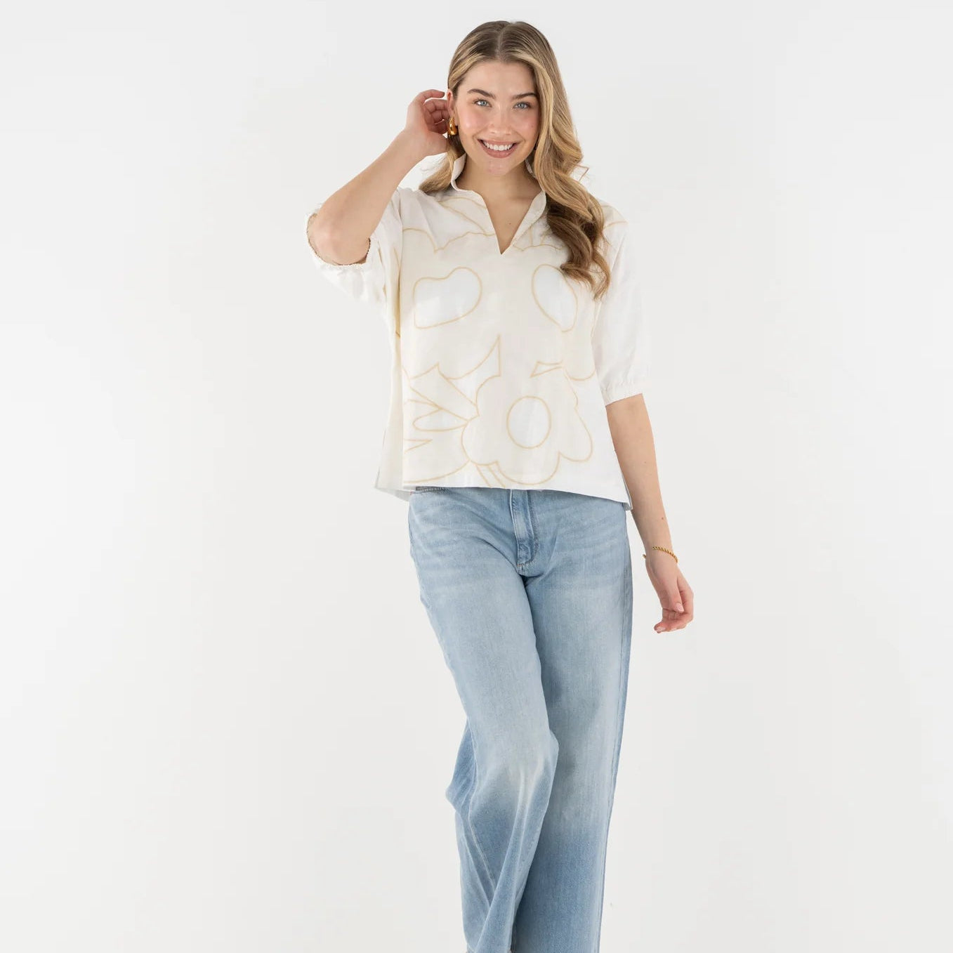 Poppy Top in Trellis
