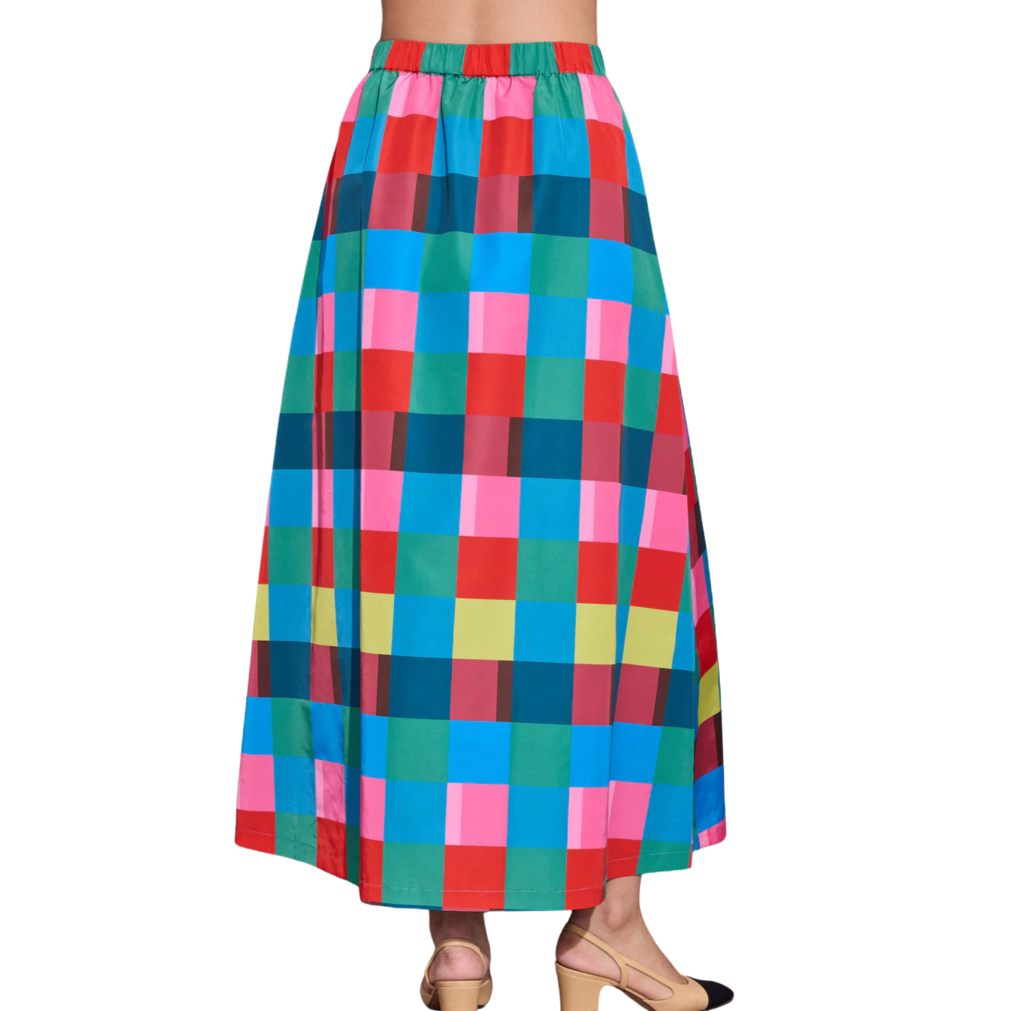 Daphne Skirt in Holiday Check-Fairley Fancy