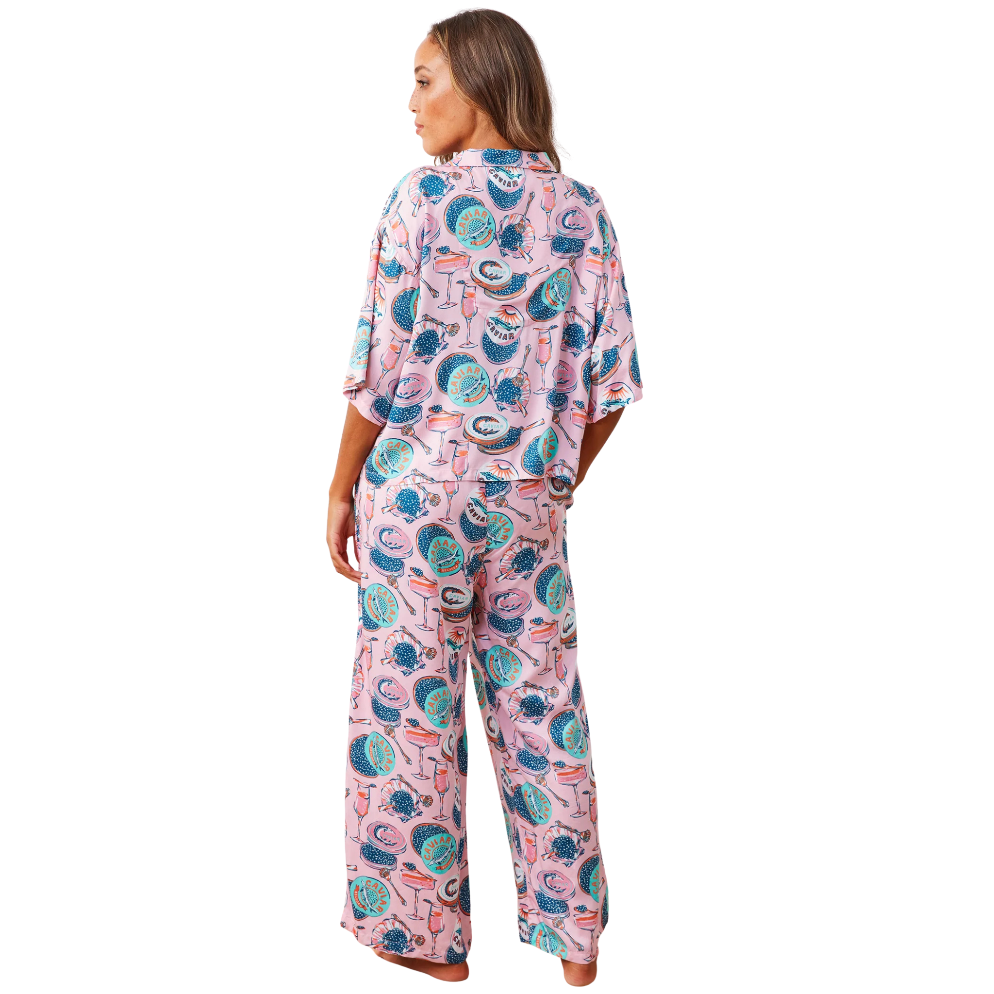 Eco Satin Wildest Dreams Set in Blush Champagne & Caviar-Fairley Fancy