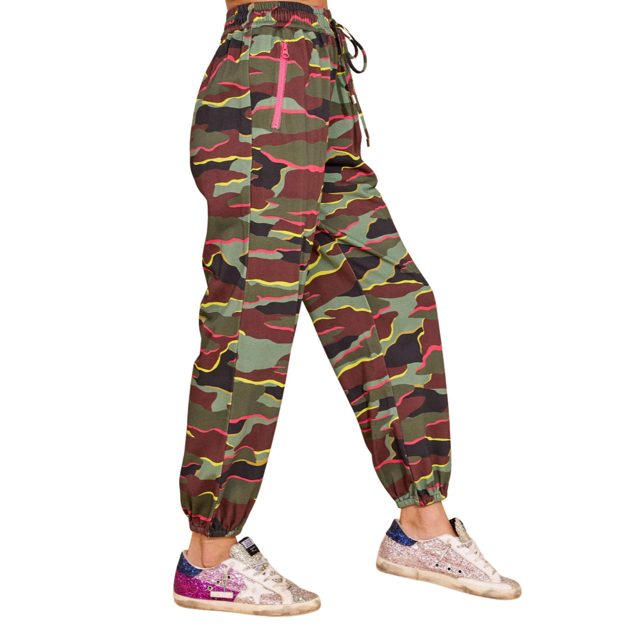Elton Pants in Neon Camo-Fairley Fancy