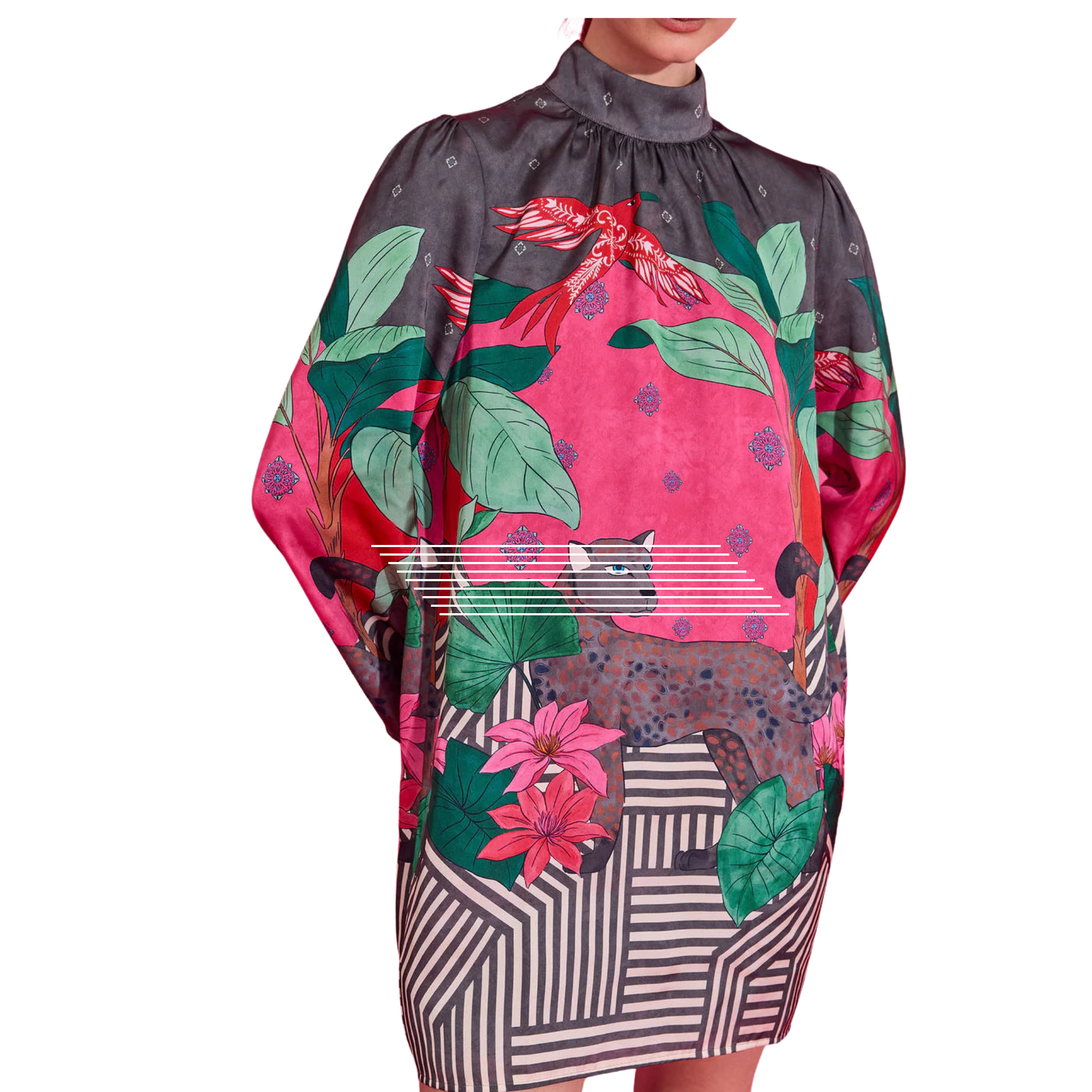 Emery Dress in Colony Stripe-Fairley Fancy