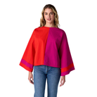 Esme Top in Sangria Colorblock-Fairley Fancy