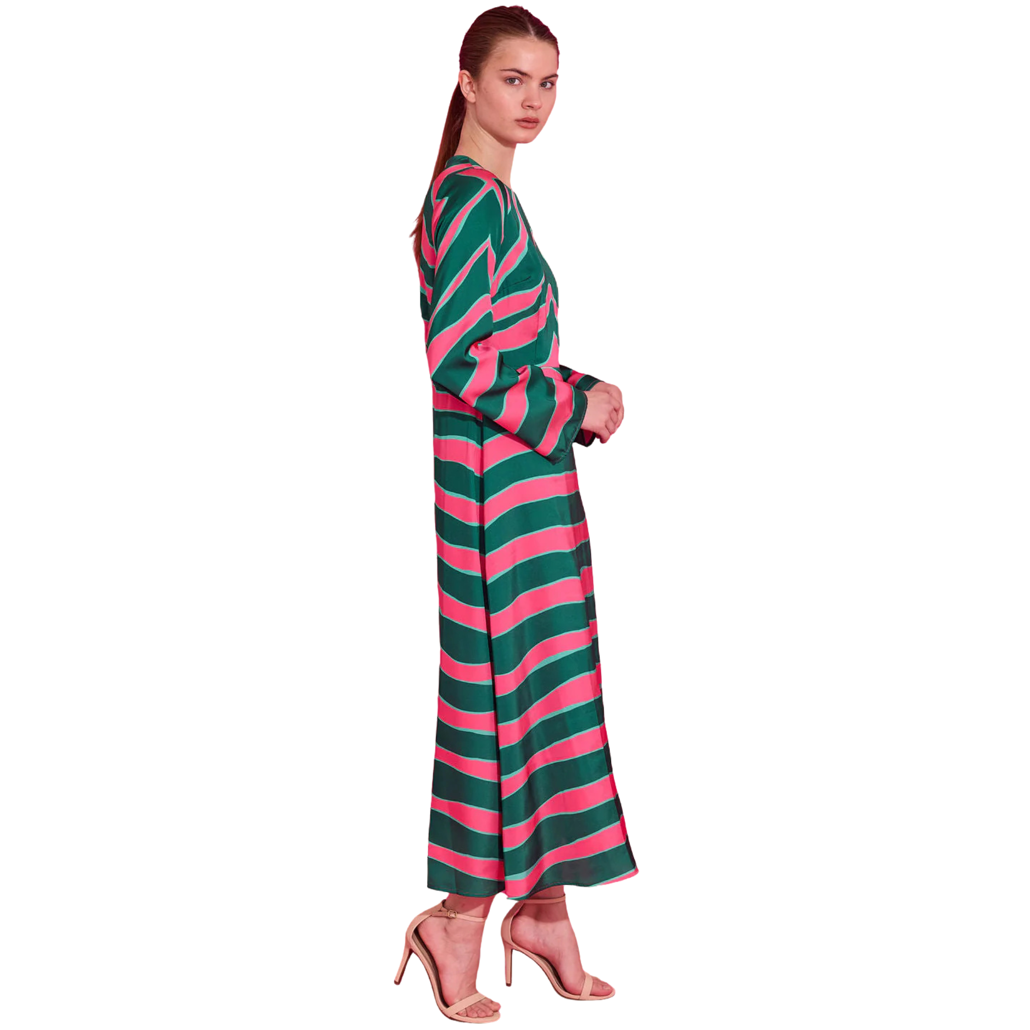 Everly Dress in Ziggy Palm-Fairley Fancy