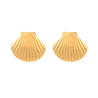 Fan Shell Earrings-Fairley Fancy