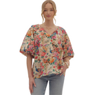 Floral Print Puff Sleeve Top - Fairley Fancy