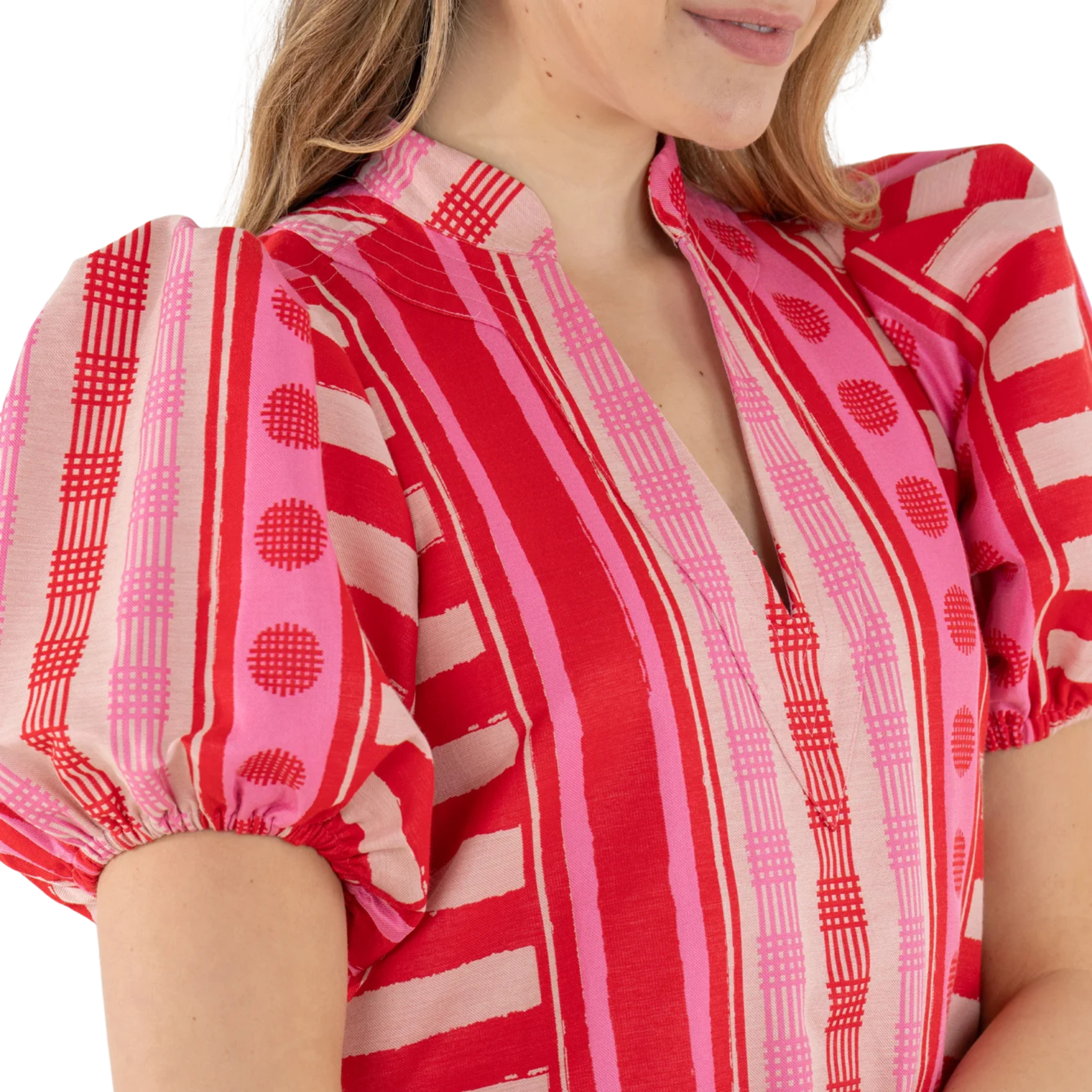 Hampton Dress in Peach Jubilee-Fairley Fancy