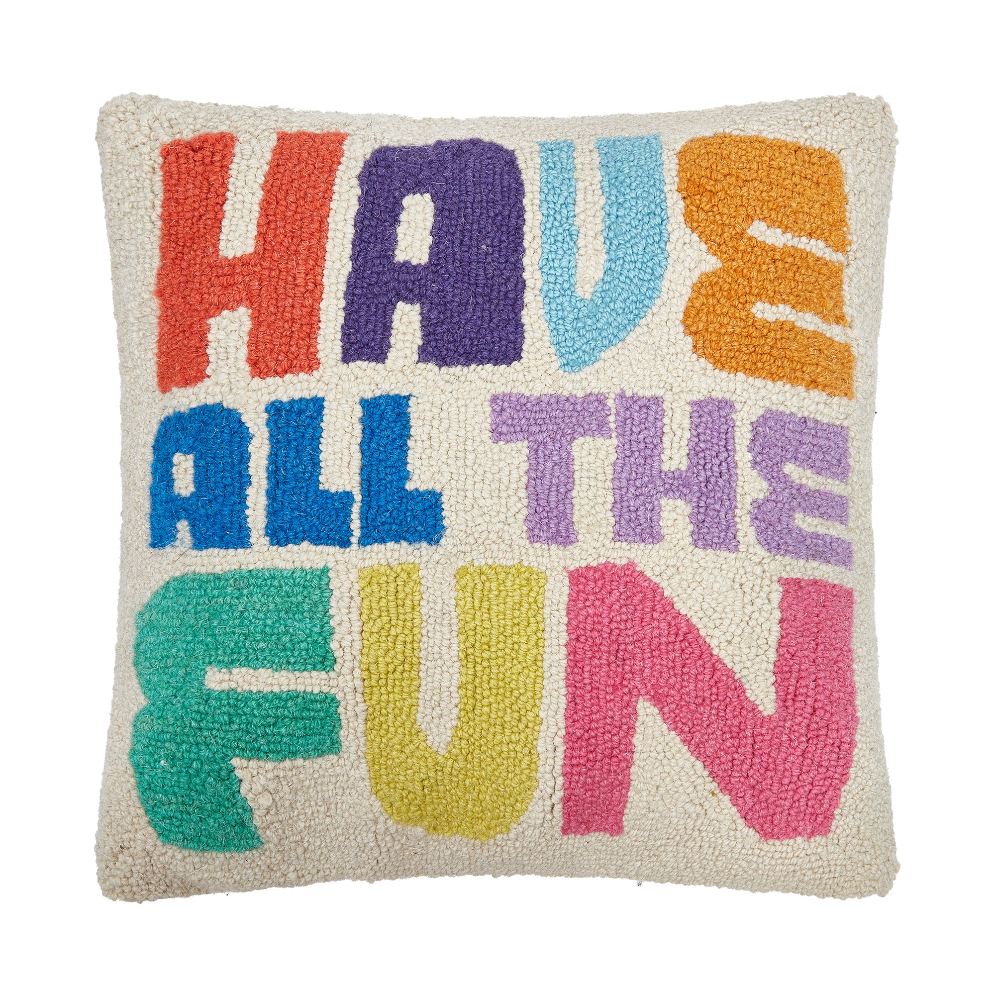 Have All The Fun Hook Pillow - Fairley Fancy