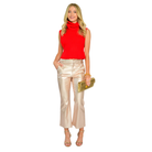 Heather Convertible Sweater in Red-Fairley Fancy